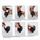 thumbnail image 3 of Car Gear Shift Handle Cover Stickers Gear Shift Knob Bright Black, 3 of 5
