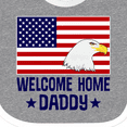 thumbnail image 4 of Inktastic Military Homecoming Welcome Home Daddy Boys or Girls Baby Bib, 4 of 4