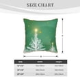 thumbnail image 4 of Kll Christmas Green Decorative Throw Pillow Covers Velvet Soft For Couch Sofa Bedroom Living Room Outdoor -16"X16", 4 of 8