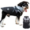 thumbnail image 1 of Lucoss Winter Dog Coat with integrated harness No Pull Cold Weather Waterproof Warm Fleece Back Zipper for Small & Medium Dog, 1 of 5