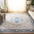 thumbnail image 2 of SAFAVIEH Rosewood Flowers Medallion Area Rug, Ivory/Green, 6'7" x 6'7" Square, 2 of 7