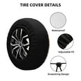 thumbnail image 2 of Susaid Halloween Pets Pumpkins Print Water Proof Spare Tire Cover Wheel Tire Dust-proof Cover Fit Trailer, RV, SUV and Many Vehicle-16 inch, 2 of 6