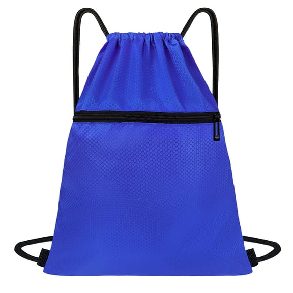 Kyusrd Multi Functional Waterproof Sports Drawstring Backpack - Oxfords Cloth Fitness Travel Storage Bag There's A Small Pocket