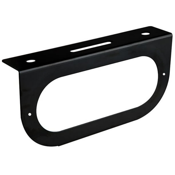 Metal Black Light Mounting Bracket fits 6" Oval LED Brake Stop Turn