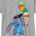 thumbnail image 2 of Boy's Lilo & Stitch Ice Cream Lover Stitch  Graphic Tee Athletic Heather Large, 2 of 5