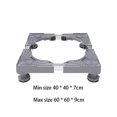 thumbnail image 5 of Tongina Adjustable Washing Machine Base Fridge Undercarriage Stand for Refrigerators Gray, 5 of 8