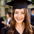 thumbnail image 3 of Primegos Graduation Hat Tassel with 2025 Year Charm Multi Colors Available Color-Blocking Style 40cm Length Cap Hornor Tassel for School Graduation Season, 3 of 8