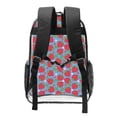 thumbnail image 2 of Kdxio Hand Drawn Strawberry Clear Backpack, Transparent Bookbag for School for Women Men, Capacity Clear Bag for College, Travel, 2 of 7