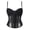 Black, variant on FASHOFT Black Corset Shapewear For Women Thin Strap Semi Sheer Boned Waist Cinching Top Lightweight Body Shaping Everyday Wear Bustier Corset L