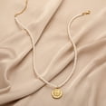 thumbnail image 4 of LYMAYTER Collier pour Femme - Pièce Ronde, Fausse Perle, Ajustable-Cyclable, 4 of 6