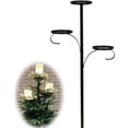thumbnail image 2 of Transemion Triple Topper en Fer Noir Structure Robuste Support d'Arbre de Noël Bureau Triple Noir 90cm, 2 of 3