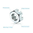 thumbnail image 4 of Tuerca hexagonal ranurada 1/4"-20, tuercas hexagonales de acero al carbono grado 6.8, plateadas, 1 paquete, 4 of 5