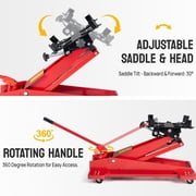 Roadstar Hydraulic Transmission Service/Floor Jack Lift 1/2 Ton (1,000 lb) Capacity, Low Profile Roll-Under Floor Trolley, Automotive Shop Tool Hoist Lift Lifting Jack, Red