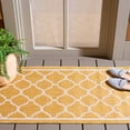 thumbnail image 2 of SAFAVIEH Courtyard Claudia Geometric Indoor/Outdoor Area Rug, Gold/Beige, 2' x 3'7", 2 of 10