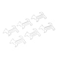 thumbnail image 1 of Mini Paper Clips, Skid Resistance Practical Plated Metal Paper Clips Cute 100pcs Portable  for Dormitory for Classroom Gold,Silver, 1 of 7