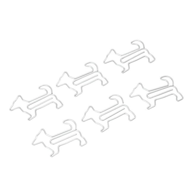 Cute Dog Shaped Paper Clips, Metal Bookmark Clips, Light and Portable, Suitable for Document Classification, Adding More Fun to Your Work