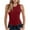 Red, variant on Mrat Tank Tops for Women Fashion Women Sleeveless Garment Comfortable Breathable Round-Neck Blouses Tops S-381 Red-a XXL