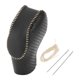 thumbnail image 1 of Ofertas Únicas 1 Pc Cubierta de Pomo de Cambio para Ford Focus 2012-2018 Protector de Mango de Cambio Negro Fibra de Carbono Beige Cuero Sintético, 1 of 1