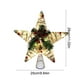 thumbnail image 3 of Iron Christmas Tree Topper Star with LED Lights, Wicker Fleecy Snowflake Design, Festive Holiday Home Decor for Indoor Xmas Party Decoration, 3 of 6