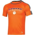 thumbnail image 2 of Men's Russell Orange Clemson Tigers Colorblocked Impact Raglan T-Shirt, 2 of 3