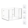 thumbnail image 1 of DOLITY Grocery Bag Holder Acrylic Trash Bag Organizer Garbage Bag Dispenser Storage Box 1 Layer, 1 of 8