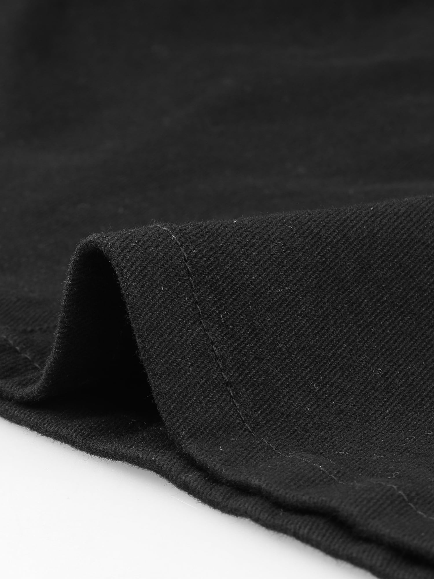 DARING DIVA Women's Y2K Adjustable Casual A-Line Midi Jean Skirt S Black