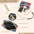 thumbnail image 3 of FORMRS Women Crossbody Purse with Chain Strap Vegan Leather Shoulder Handbag, Stripes Pattern, 3 of 7