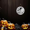 thumbnail image 6 of MIGUMUTU Horror Halloween Home Decor, Halloween Decorations Indoor, Happy Halloween Sign, Halloween Door Sign Wall Hanging Decor, Halloween Ghost Home Office Gaming Room Decor12 x 12 lnch, 6 of 10