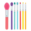 Moda Jelly Gumdrop Full Face 7pc Makeup Brush Set