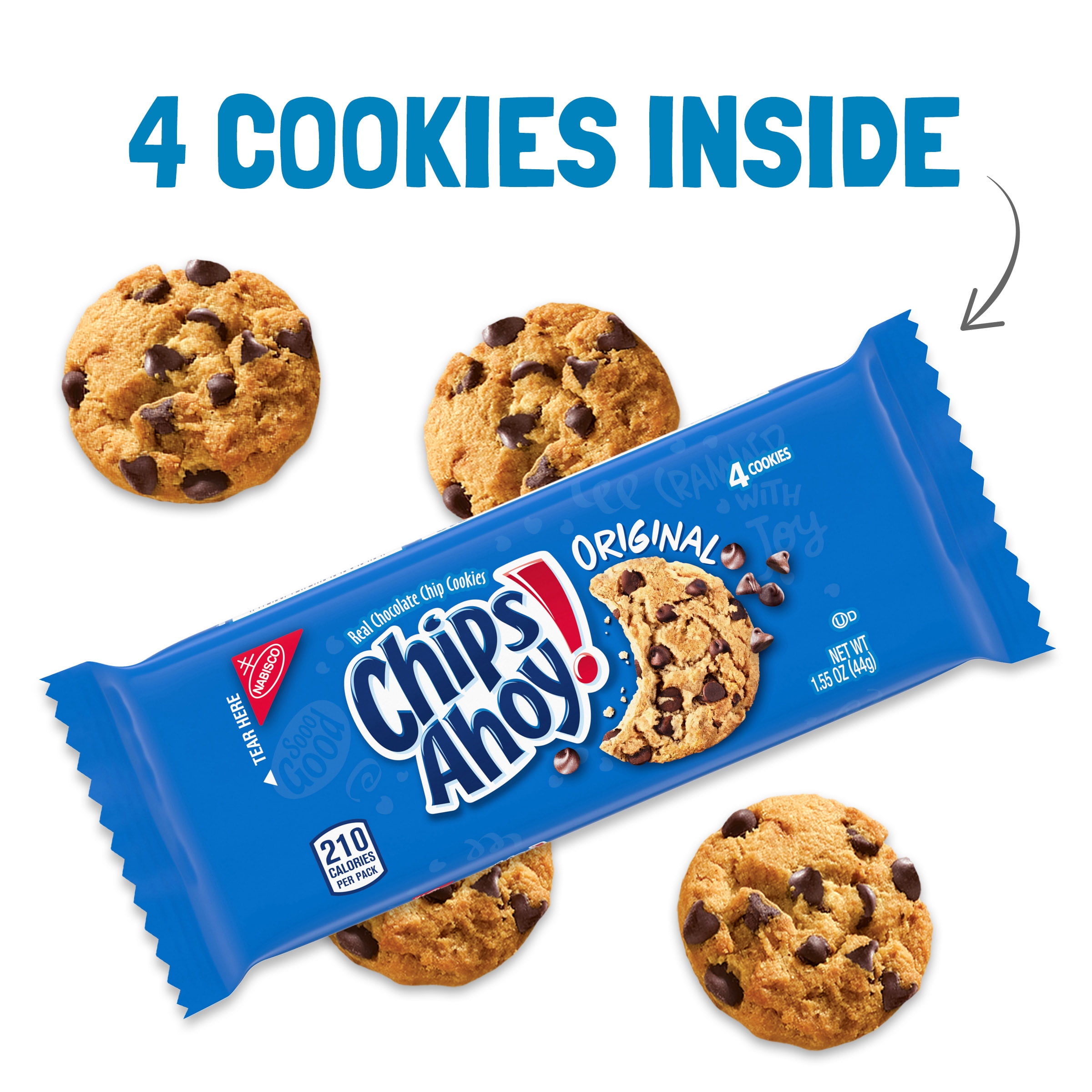 Chips Ahoy! Chocolate Chip Cookies Pack - 12/Case