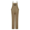 thumbnail image 3 of B91xZ Womens Jumpsuits Adjustable Straps Wide Leg Jumpsuits with Pockets,Brown S, 3 of 4