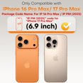 thumbnail image 2 of Protector de pantalla TOCOL iPhone 17 Pro Max 6.9", paquete de 2, 2 of 8