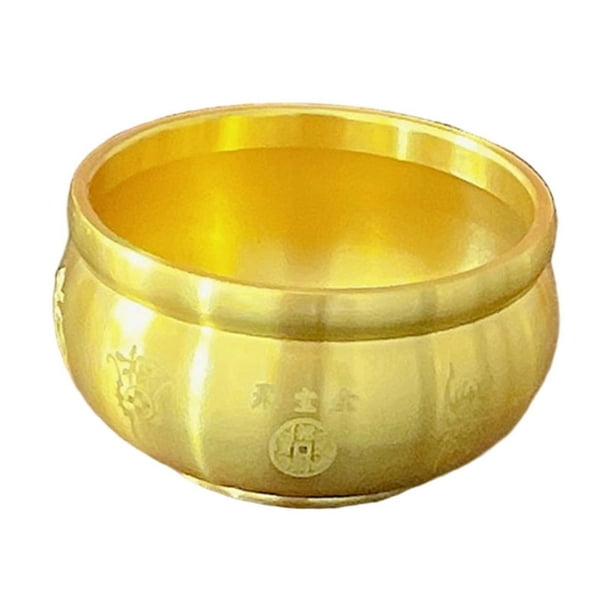 Cuenco del tesoro Feng Shui, estatua novedosa, figura decorativa, adorno de escritorio Pequeño