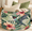 Multicolor 4, variant on Jiaoprinted Hummingbirds Eucalyptus Leaves Large Round Collapsible Storage Basket, 65L Fabric Storage Organizer Bin with Handles for Blankets Linens Clothes, 19.4" x 13.3" Spring Summer