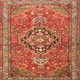 thumbnail image 1 of Ahgly Company Indoor Square Traditional Red Persian Area Rugs, 6' Square, 1 of 6