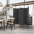 thumbnail image 4 of Biombo de 4 Paneles Costway Separador de Habitaciones 225 x 30 x 173 cm Gris oscuro, 4 of 10