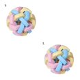 thumbnail image 3 of Methold Bola de campana colorida para mascotas, juguete con sonido Molar resistente a los dientes, bola de goma, eliminación de manchas, L 2piezas, 3 of 6