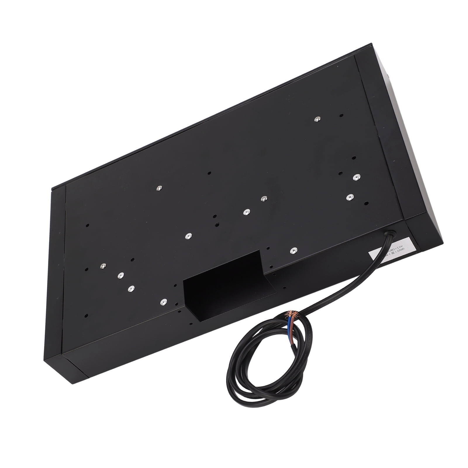 Cabinet Range Hood, Touch Button Sturdy Ductless Range Vent Ultra Small Size Pure Copper Motor Black  for RV for Kitchen for  for Yacht
