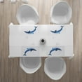 thumbnail image 3 of Ambesonne Dolphin Place Mats Set of 4, Ecological Theme Design, Standard Size, Blue Lilac Black, 3 of 4