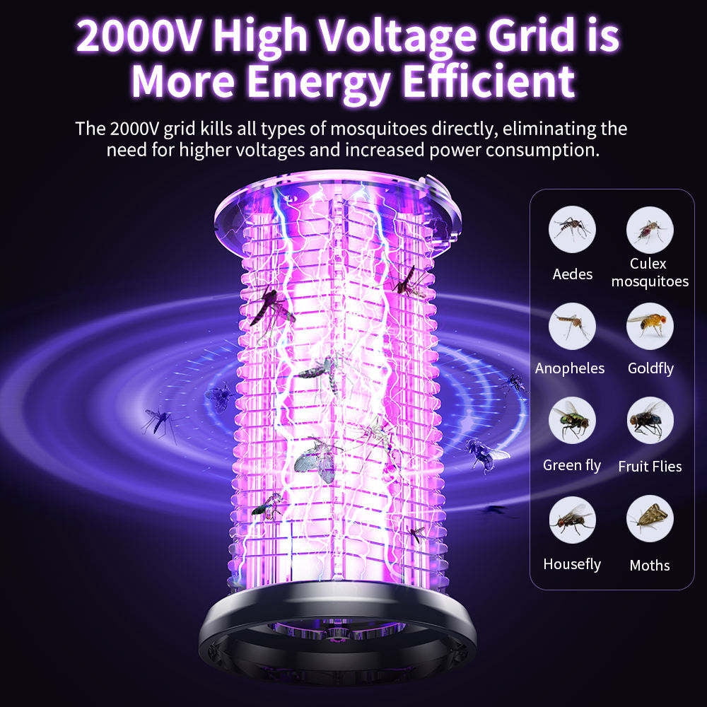 Outdoor and indoor garden courtyard bedroom travel portable USB-powered electric mosquito killer lamp