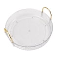 thumbnail image 1 of Organizador De Escritorio Transparente Impermeable Giratorio De 360 ​​​​grados Con Asas Dobles Para Cosméticos Y Productos Para El Cuidado De La Piel, 1 of 7