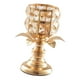 thumbnail image 5 of Candelabro de cristal dorado, candelabro para velas de té para comedor y sala de estar. METRO, 5 of 8