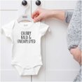 thumbnail image 5 of Chubby Bald Unemployed Funny Quote Romper Boys or Girls Infant Baby Brisco Brands 18M, 5 of 6