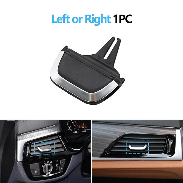 Car Front Rear AC Vent Toggle Grille Clip Slider Replace for BMW 5 6GT Series G30 G31 G38 G32 520d 525i 530i 540i 540d 2017-2021~10760