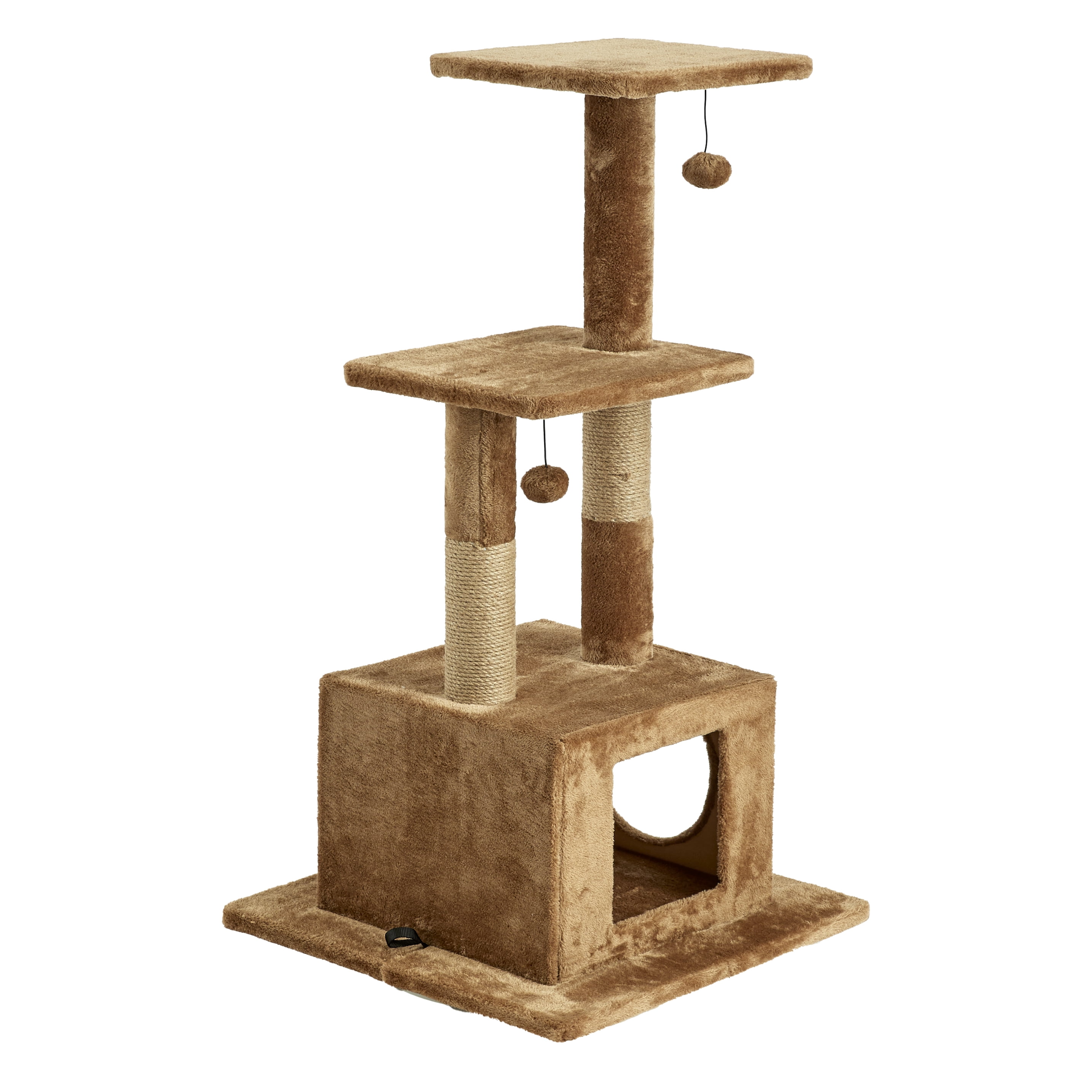 Two by Two Willow 43.7-inch Cat Tree, Cat Tower, Scratching Post, Perch & Playground