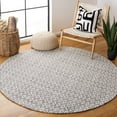 thumbnail image 2 of SAFAVIEH Marbella Saleem Diamond Area Rug, Ivory/Black, 6' x 6' Round, 2 of 8