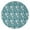 Blue Christmas Polar, variant on Dark Christmas Snowman Pattern Round Blanket,Comfortable Soft Flannel Throw Blanket,All Season,Warm Lightweight Blankets for Sofa Bed Couch Living Room Chair 47"x47"
