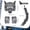 Masked Wolf-3Pcs, variant on Animal Wolf Costume Accessory Set,Cute Animal Werewolf Ears Tail and Gloves Cosplay Costume,Halloween Big Bad Wolf Outfit