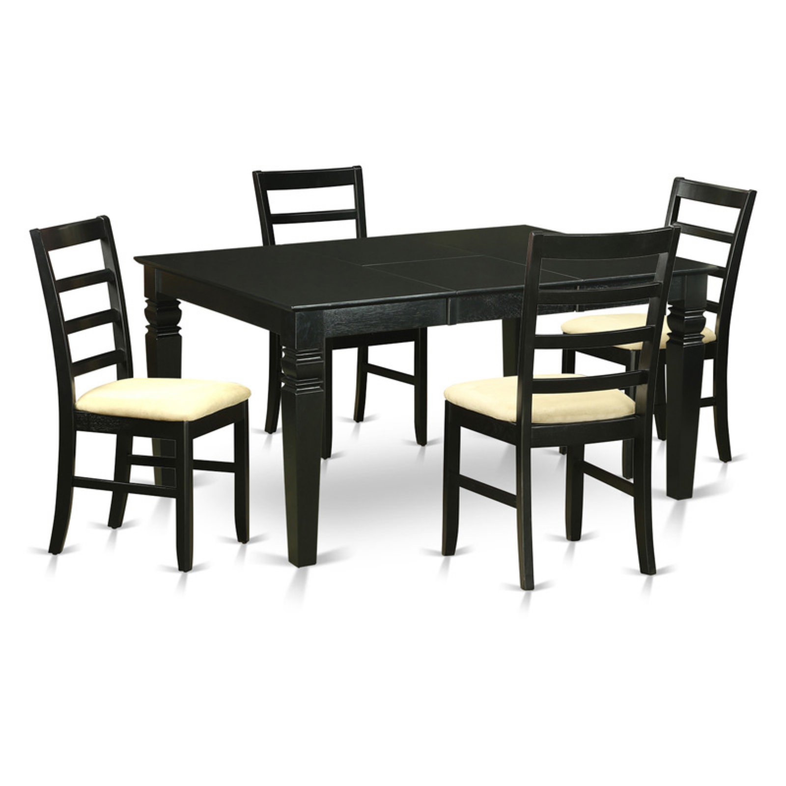 East West Furniture Weston 5 Piece Shaker Dining Table Set