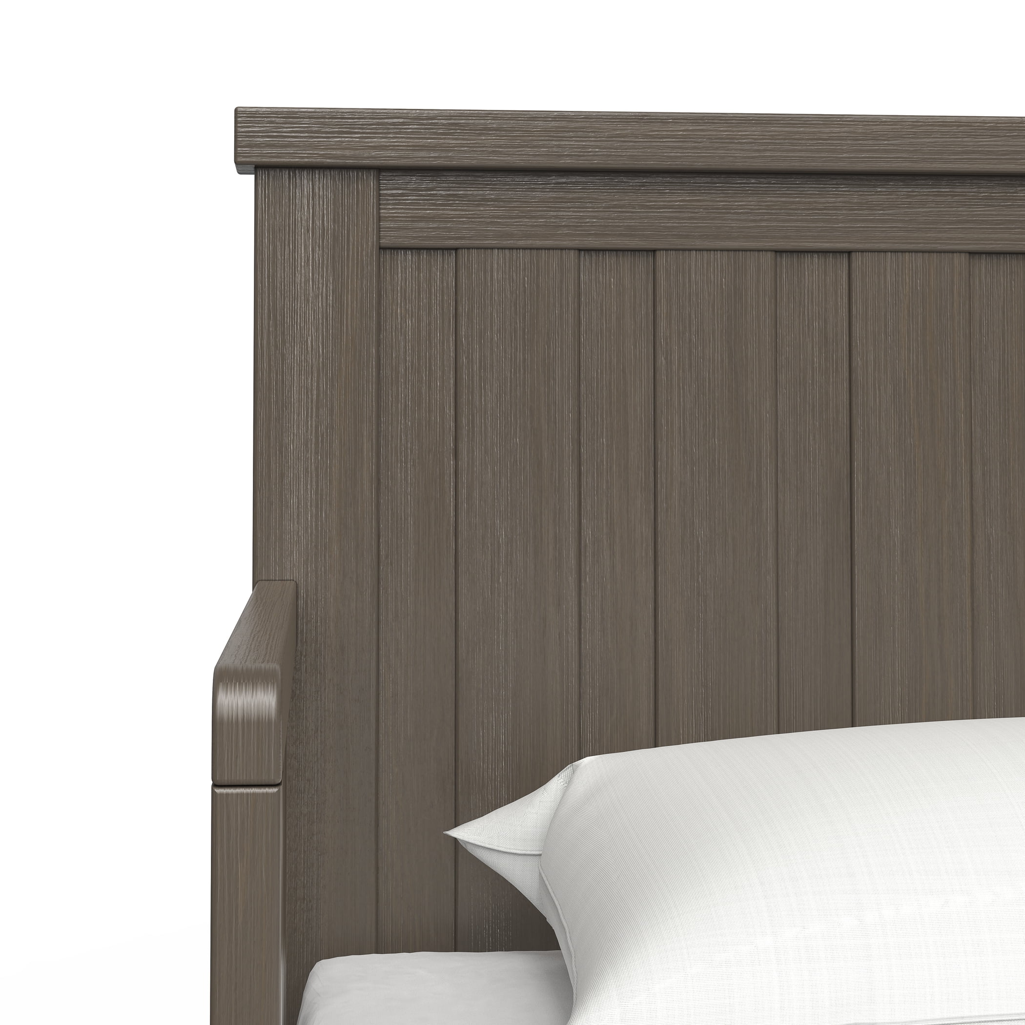 Child Craft Calder Toddler Bed with Guard Rails, Brushed Truffle